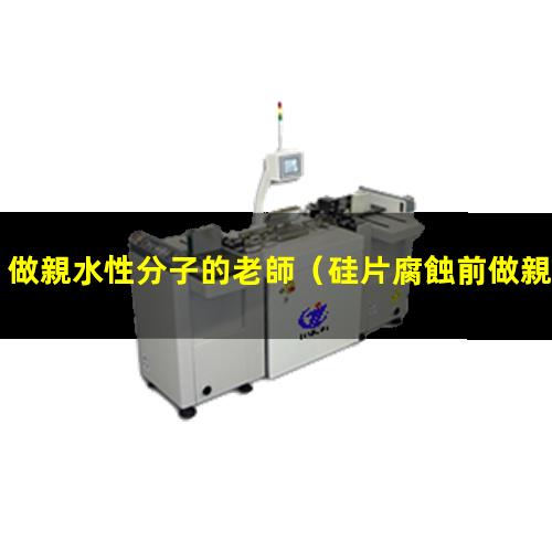 做親水性分子的老師