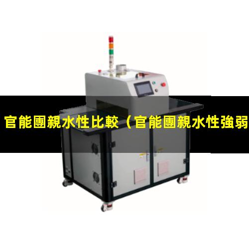 官能團親水性比較