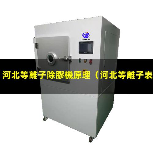 河北等離子除膠機原理