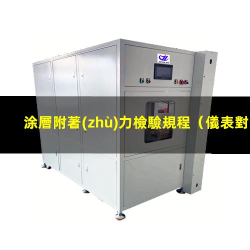 涂層附著(zhù)力檢驗規程