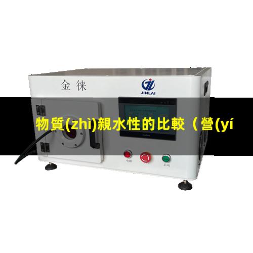 物質(zhì)親水性的比較